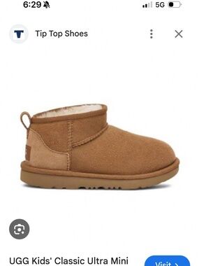 Ugg girls ultra mini classic size 1
